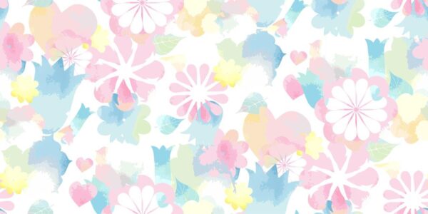 Soft watercolor floral print